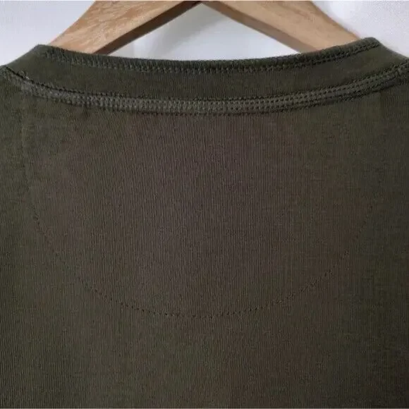 Copper & Oak Supply Olive Long Sleeve Cotton Blend Henley T-Shirt Men's XXL - Picture 3 of 10